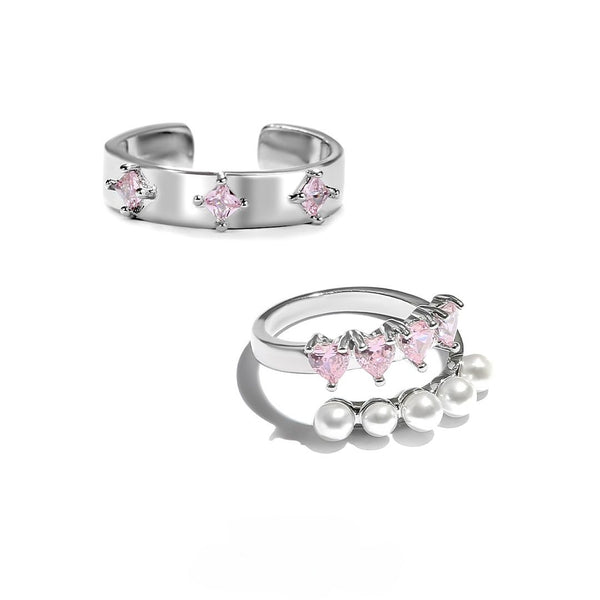 FJW sweet pink pearl cutie adjustable ring