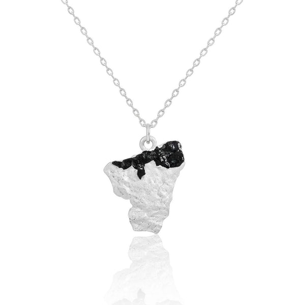 FJW S925 sterling silver unique design scattered crust necklace