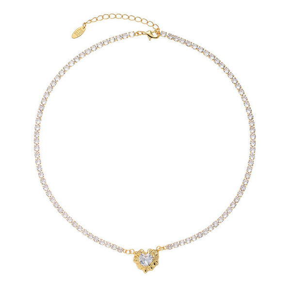 FJW gentle heart elegant necklace