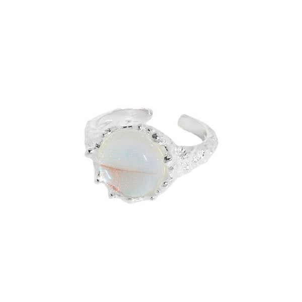 FJW S925 sterling silver clear bubble moonstone
