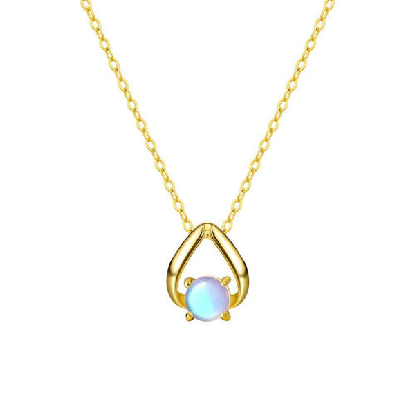 FJW S925 exquisite moonstone lissom necklace