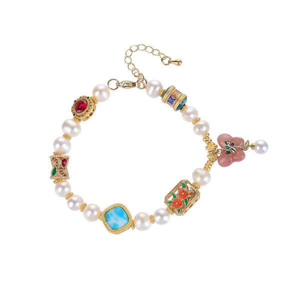 FJW retro pearl flower versatile bracelet