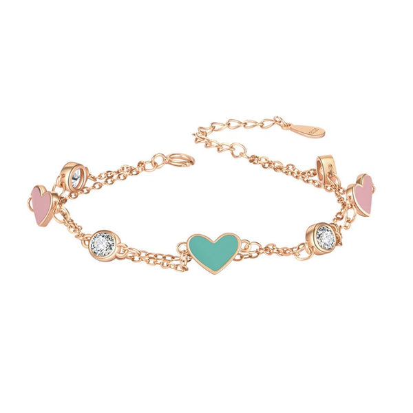 FJW S925 sweetheart double layer bracelet