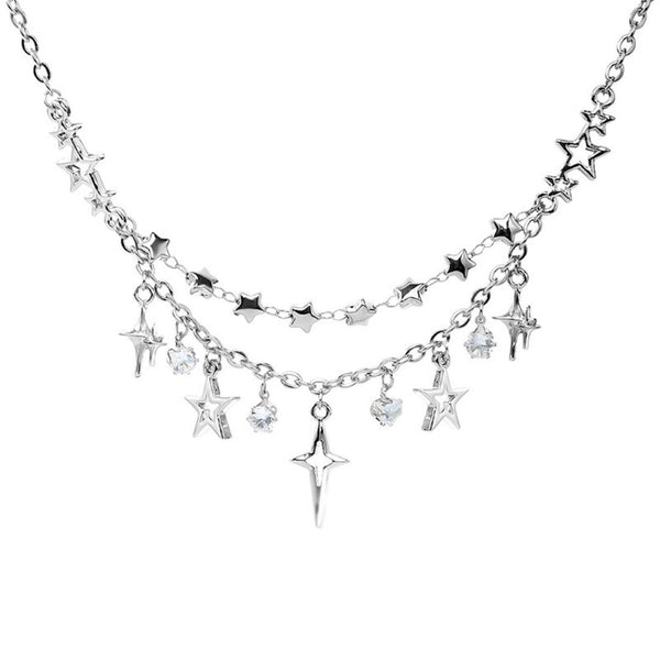 FJW shining stars trendy matching necklace