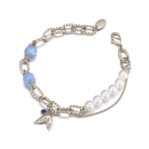 FJW fairy tales fish tail pearl bracelet