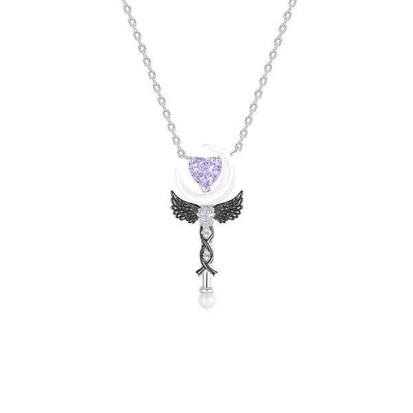 FJW S925 sweet angel's magic wand necklace