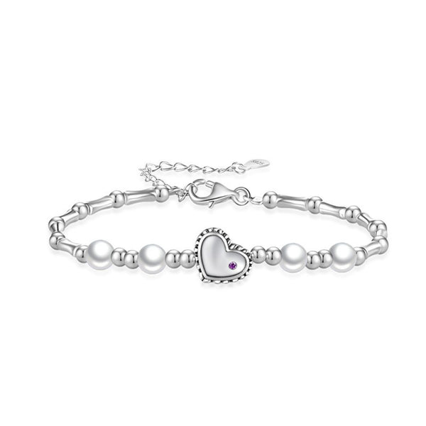 FJW S925 sweetheart gentle mother of pearl bracelet