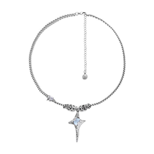 FJW cool moonstone star necklace