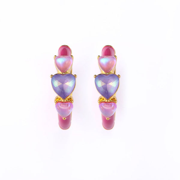 FJW sweet dream pink heart cutie earrings